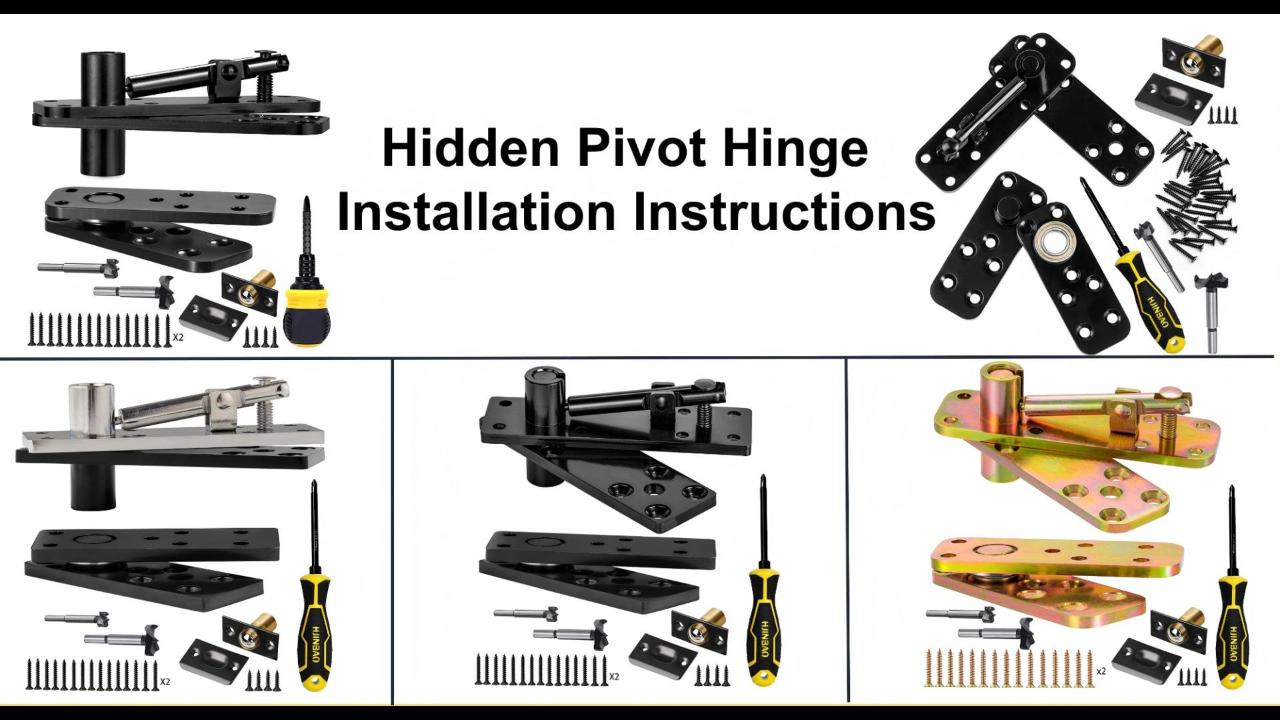 Hidden Pivot Hinge for Secret Door & Hidden Bookcase,570Lbs Load